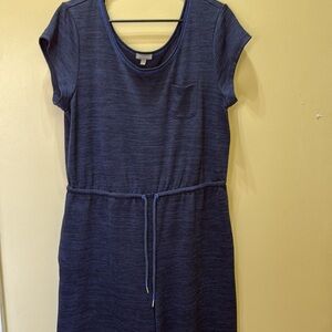 Talbots Dark Blue Top with Pocket Detail